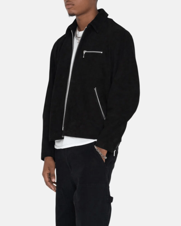 Stussy 8 Ball Black Suede Bing Jacket 6