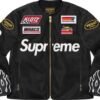 Supreme Vanson Leathers Cordura Mesh Jacket Black 1