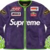 Supreme Vanson Leathers Cordura Mesh Jacket Purple 1