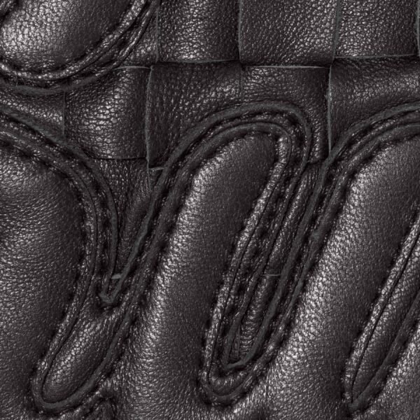 Supreme Woven Leather Varsity Jacket Black 4 scaled