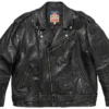 Supreme X Blackmeans Painted Leather Motorcycle Jacket Black 1