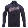 Detroit Tigers Pro Standard Full Zip Polyester Navy Varsity Jacket 1