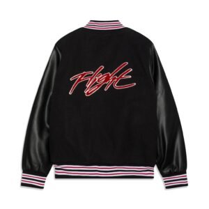 Jordan Wool Leather Black Varsity Jacket 2