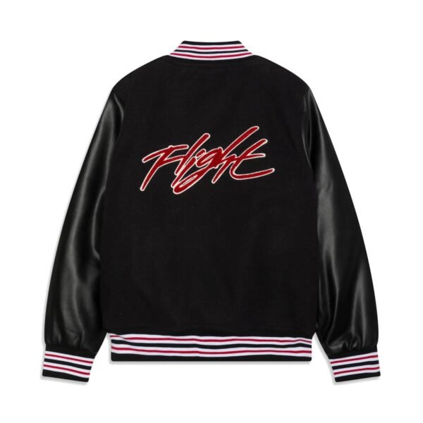 Jordan Wool Leather Black Varsity Jacket 2