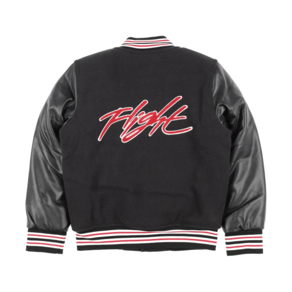 Jordan Wool Leather Black Varsity Jacket 2