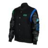 Jordan x Aleali May Wool Leather Black Varsity Jacket 1