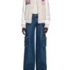 Off White Characters Wool Leather Varsity Jacket 1