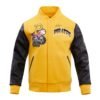 Pittsburgh Pirates Hometown YellowBlack Wool Leather Varsity Jacket 1