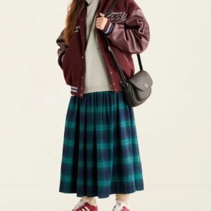 Roots Sporting Goods Wool Leather Maroon Varsity Jacket 10