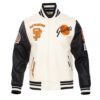 San Francisco Giants Pro Standard Retro Classic White Black Wool Varsity Jacket 1
