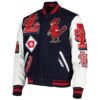 St. Louis Cardinals Pro Standard Mash Up Logo Navy White Varsity Jacket 1