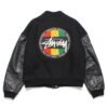 Stussy 1988 Vintage Homeboy Wool Leather Black Varsity Jacket 1