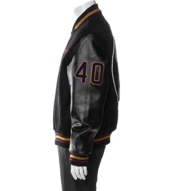 Stussy 8 Ball 40th Anniversary IST Black Varsity Jacket 3
