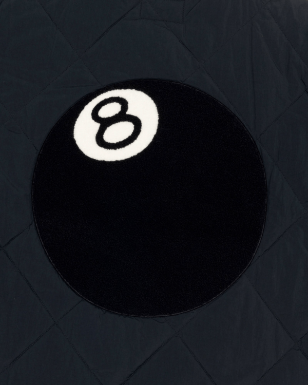 Stussy 8 Ball Quilted Liner Black Bomber Jacket 2