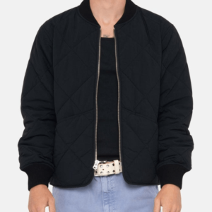 Stussy 8 Ball Quilted Liner Black Bomber Jacket 3