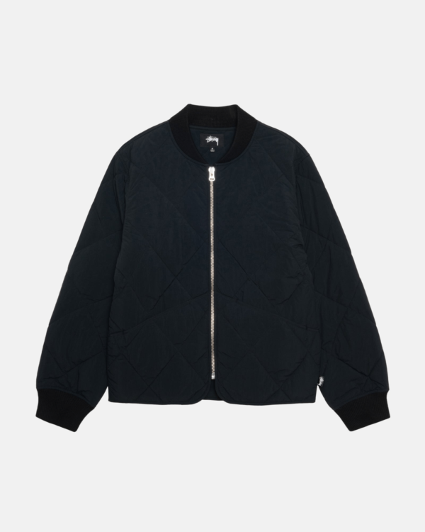 Stussy 8 Ball Quilted Liner Black Bomber Jacket 5