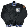 Tampa Bay Lightning Starter Black Full Snap Satin Varsity Jacket 1