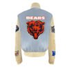 Chicago Bears NFL Baby Blue Wool Leather Letterman Varsity Jacket 1