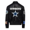 Dallas Cowboys NFL Jeff Hamilton Black Leather Jacket 1