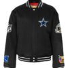 Dallas Cowboys NFL Wool Varsity Black Jacket 1