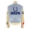 Indianapolis Colts NFL Baby Blue Wool Leather Letterman Varsity Jacket 1