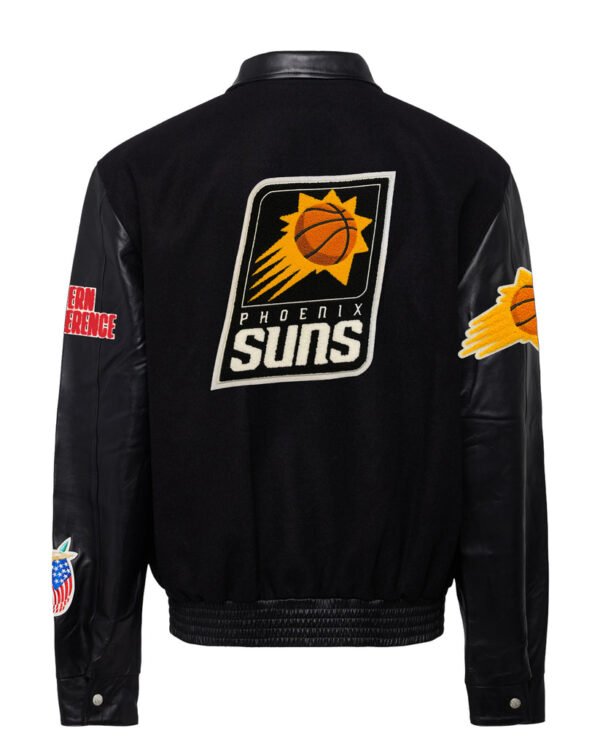 Phoenix Suns NBA Wool Leather Black Letterman Varsity Jacket 2
