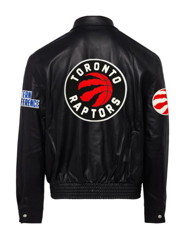 Toronto Raptors Jeff Hamilton NBA Black Leather Jacket 1